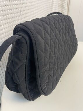 Vera Bradley Quilted Black Handbag Shoulder Bag Purse